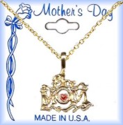 Mother's Day "MOM" 18 Inch Necklace