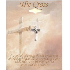 Praying Hands On Cross Lapel Pins