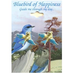 Bluebird of Happiness Inspirational Pierced Earrings