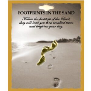 Footprints in the Sand Lapel Pin