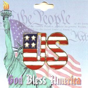 US Script Flag Lapel Pin