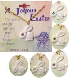 Easter Bunny Crystal Necklace Assortment