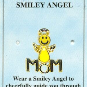 MOM Smiley Angel Lapel Pins