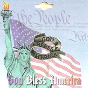 USA "God Bless America" Banner Pin