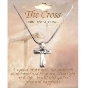 Cross Necklace With Crystal Stone