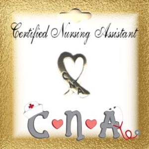 CNA Certified Nursing Assistant Heart Pin