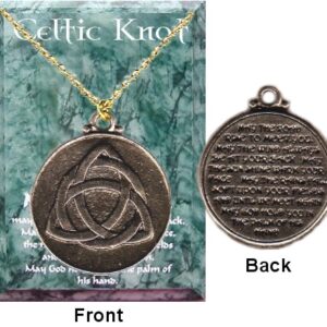 Irish Celtic Knot 2-Sided Necklace