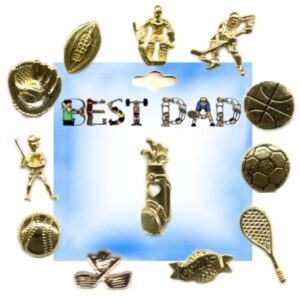 Dad Sports Lapel or Hat Pins Assortment