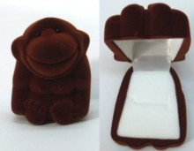 Gorilla Flocked Ring Box