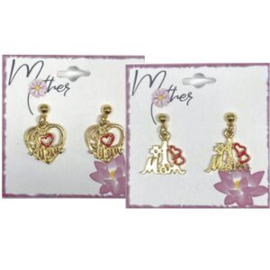 Mother Dangle Pierced Earrings Assortment