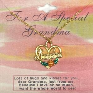 Grandma 18 Inch Heart Necklace