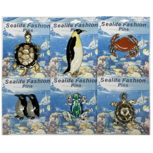 Animal Sea Life Brooch Pin Assortment