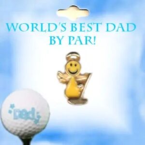 Smiley Angel Golf Angel Pin For Dad
