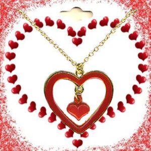 Heart Valentine & Love 18 Inch Eternity Necklace
