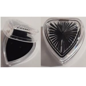 Heart Shaped Lucite Earring & or Necklace Box
