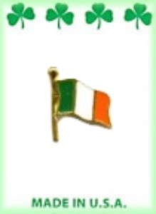 Irish Flag Lapel Pins in 3 Dozen Display