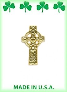Irish Celtic Cross Lapel Pin in 3 Dozen Stand-Up Display