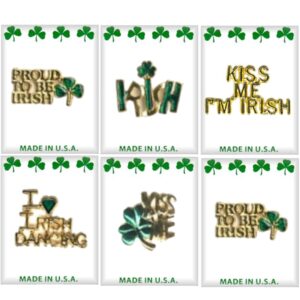 Irish Sayings Lapel Pins Assortment in 3 Dozen Display