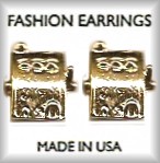 Gambling Slot Machine Pierced Earrings