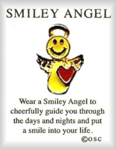 Valentine Smiley Angel Lapel Pin