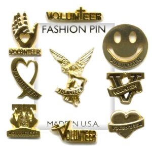 Volunteer Lapel Pin Assortment in 3 Dozen Display