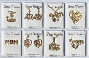 Mother's Assortment of Earrings, Pins, & Necklaces in 3 Dozen Display
