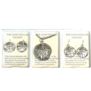 Sand Dollar Dangle Earrings in 3 Dozen Display