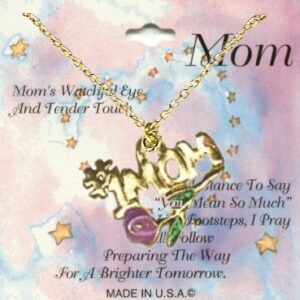 Mother's #1 MOM Necklace Assortment in Gold Plate