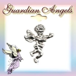 Guardian Angel Silver Plated Lapel Pins