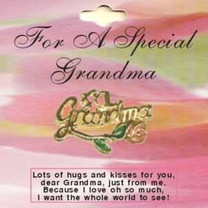 Grandmother's #1 GRANDMA Lapel Pins in 1 Dozen Pack
