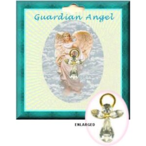 Crystal Guardian Angel Pin