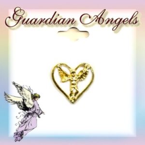 Guardian Angel Eternity Heart Lapel Pin