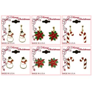 Christmas Dangle & Post Pierced Earrings Assortment