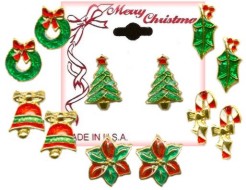 Christmas Pierced Earrings Assortment