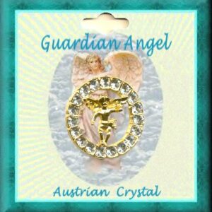 Guardian Angel Crystal Eternity Lapel Pin