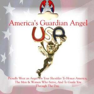 USA Guardian Angel Lapel Pin