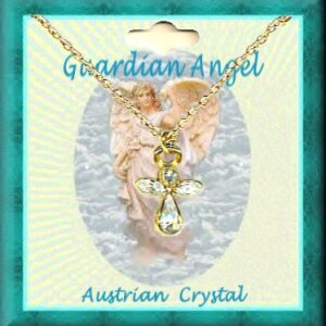 Guardian Angel 18 Inch Crystal Necklace