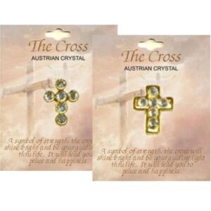Cross Crystal Lapel Pins Assortment