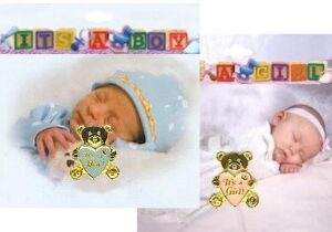 Baby Birth It's a Boy or It's a Girl Lapel Pins