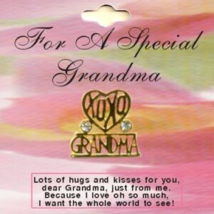 Grandma Crystal Lapel Pin