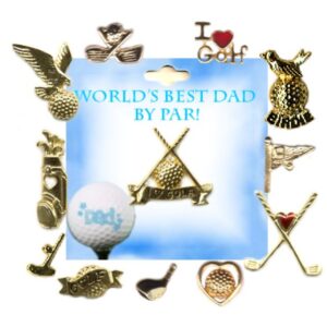 Father's Golf Lapel or Hat Pin Assortment