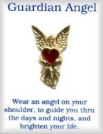 Valentine Love Guardian Angel Lapel Pins in 3 Dozen Display
