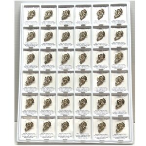 Guardian Angel Antique Gold Pin in 3 Dozen Stand-up Display