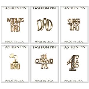 Father's Day Lapel or Hat Lapel Pins in 3 Dozen Display