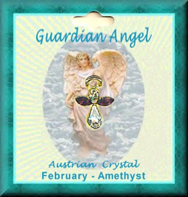 Birthstone Angel Pin