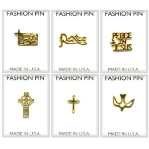 Christian Religious Lapel Pin Assortment in 3 Dozen Display