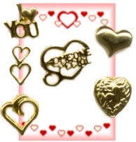 Valentine Hearts Lapel Pin Assortment in 3 Dozen Display